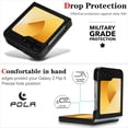 thumbnail image 3 of ELEHOLD Case for Samsung Galaxy Z Flip 6, Shockproof Magnetic Case Hard PC Slim Phone Cover,Black, 3 of 11