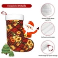 thumbnail image 5 of Salouo Red Plaid Sunflower Print Christmas Stockings,Large Xmas Stocking Set of 1 Holiday and Farmhouse Stocking for Christmas Holiday Party Decoration(17.7*11 Inch), 5 of 7