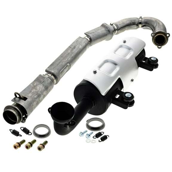 Niche Exhaust Kit Muffler Silencer Header Manifold for Polaris Ranger 570 Crew MK1014444