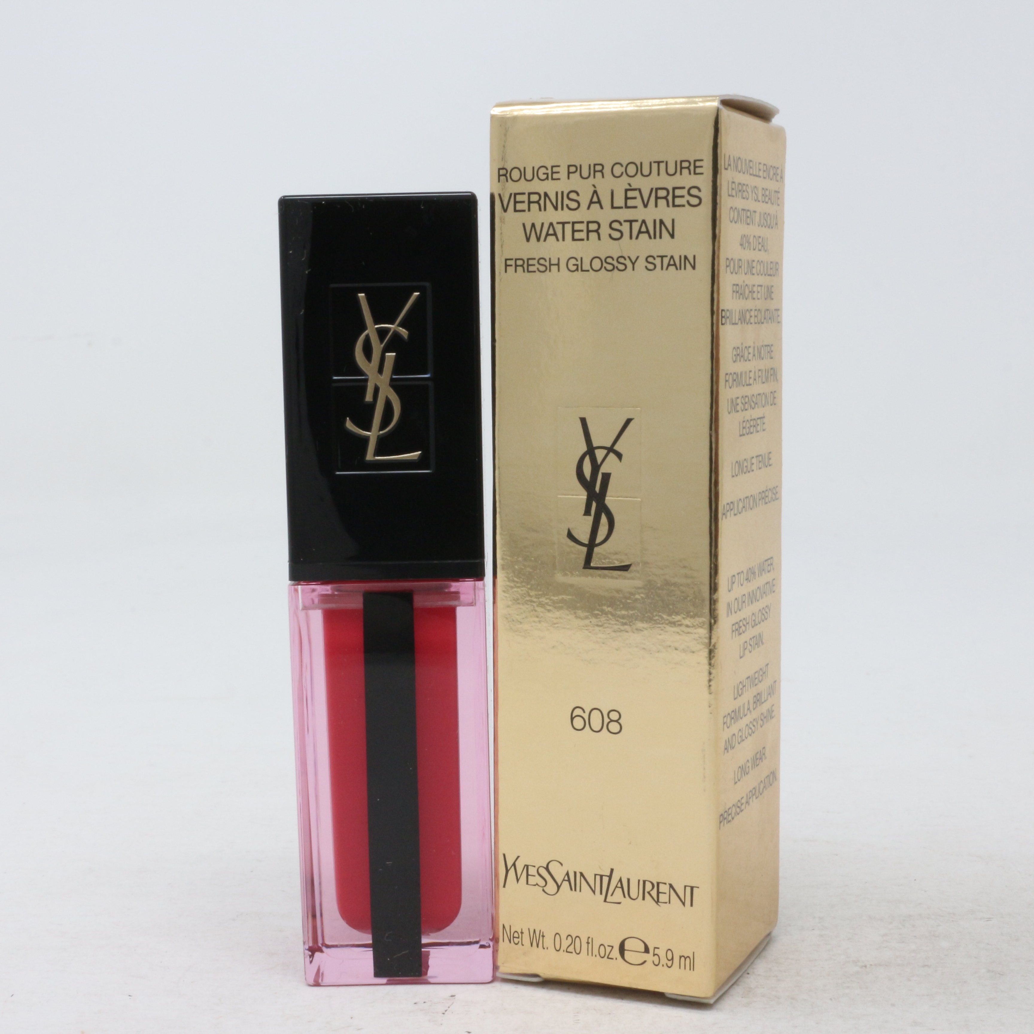 Yves Saint Laurent Water Stain Lip Stain 0.20oz 614 Rose Immerge