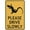 Warning Sign 6, variant on Please Shut The Gate Horses Sign 12\u201dX8\u201d Metal Signs Aluminum Sign Pre-Drilled Holes For Easy Mounting Indoor Or Outdoor Use For Fence Door Or Gate