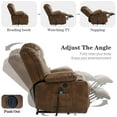 Lift Chairs Recliners for Elderly, Breathable Leather Recliner Chairs with Massage and Heat, Lay