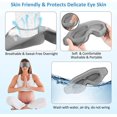 thumbnail image 4 of Masque De Nuit Femme 3d(gris), Masque Sommeil Masque Nuit Sommeil Rose, Doux Respirant Bandeau Yeux Sommeil Zro Pression Cache Oeil Pour Dormir S, 4 of 5