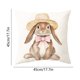 thumbnail image 3 of Spring Decoración del hogarations Easter Pillow Cover Home Easter Egg Rabbits Festival Decoration Cushion Cover Decoración del hogar, 3 of 6
