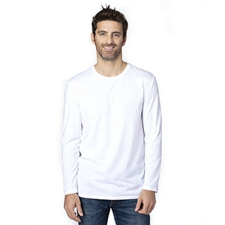 T-Shirt à Manches Longues pour Hommes - Blanc - TG