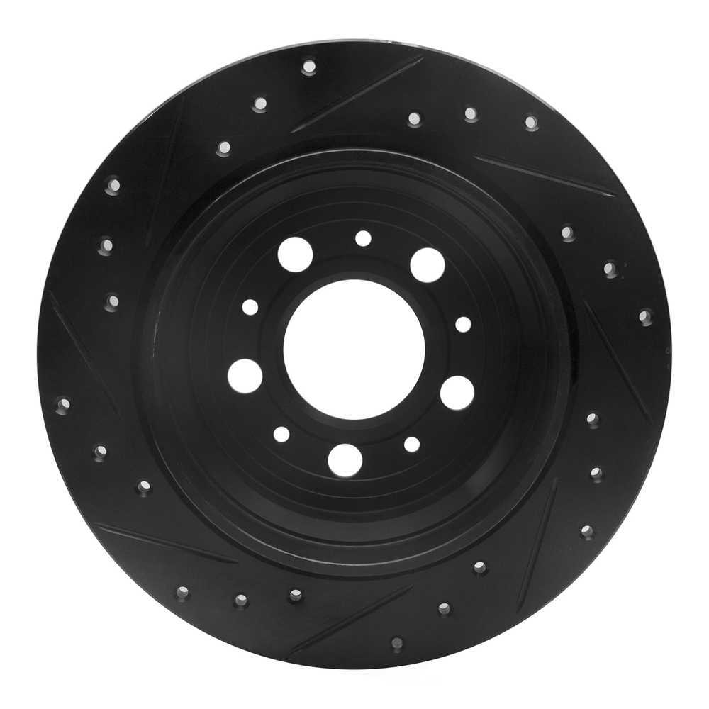 Dynamic Friction Company 633-27024R DFC Brake Rotor - Drilled And Slotted - Black