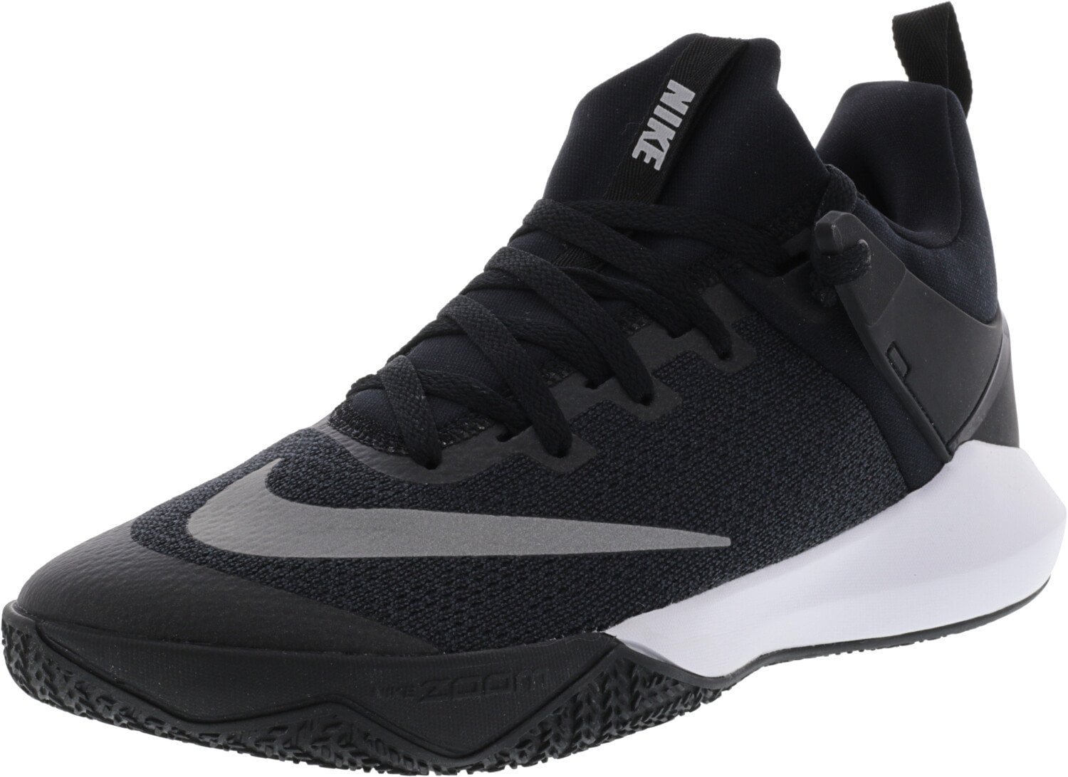 Nike Men's Zoom Shift Tb Black / White Ankle-High Mesh Basketball - 11 ...