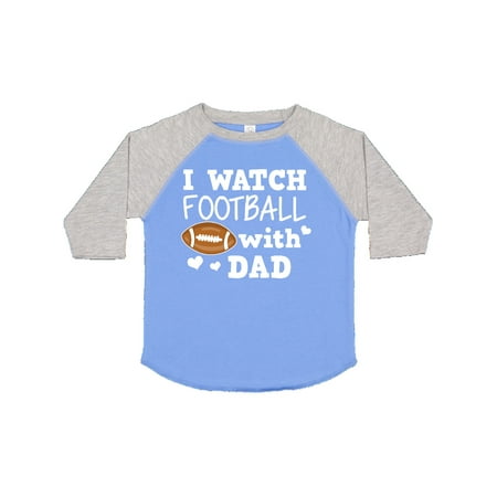 

Inktastic I Watch Football with My Dad Gift Toddler Boy or Toddler Girl T-Shirt