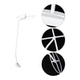 thumbnail image 3 of BRIGHTFUFU 1 juego de soporte para mosquiteros con tubo de acero, accesorio para dormitorio, 3 of 8