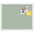thumbnail image 2 of PinPix 21x17 Custom Cork Bulletin Board Nile Green Diamond Poster Board Has a Fabric Style Canvas Finish, Framed in Nile Green Diamond, by ArtToFrames (PinPix-380), 2 of 6