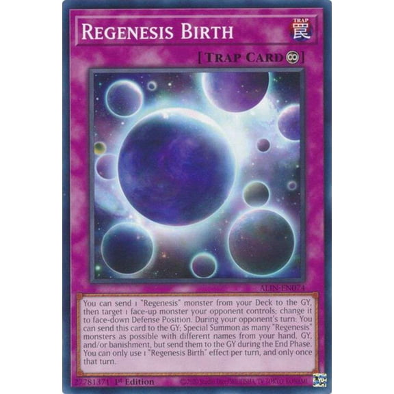 YuGiOh Alliance Insight Common / Short Print Regenesis Birth ALIN-EN074