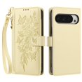 thumbnail image 2 of Case For Google Pixel 9 Pro XL / 10 Pro XL Butterfly Flower Multi-card Holder Zipper Wallet With Lanyard Magnetic Clasp Flip Stand Leather Phone Case,Yellow, 2 of 8