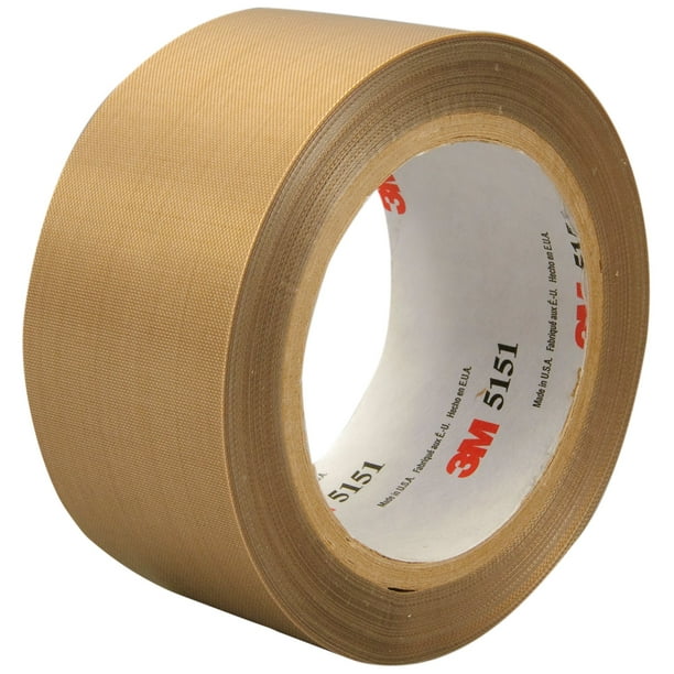 TAPE CLOTH GLASS PTFE 3M 5151 LT BROWN