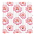 thumbnail image 3 of Ambesonne Watercolor Shower Curtain, Flower Watercolor Blots, 69"Wx75"L, Pink Coral, 3 of 5