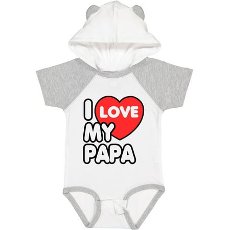 

Inktastic I Love My Papa Gift Baby Boy or Baby Girl Bodysuit