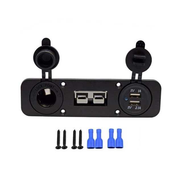 Shengyu 1/2/3 3 In 1 Flush Mount Recessed Plate Dual Quick Charge Universal Double USB for Charger Panel 50A Car Socket Camper Boat Truck 1PCS