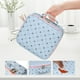thumbnail image 3 of Bolsa de viaje para maquillaje, organizador de cosméticos impermeable, azul y rosa, 3 of 6