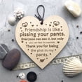 thumbnail image 2 of Wooden Hanging Heart Plaque,Friendship Plaques Crafts, Friends That are Family Sign Plaques, Wooden Hanging Sign with Sayings for Home Wall Door Decor, 2 of 9