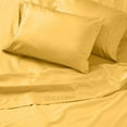 thumbnail image 4 of Egyptian Cotton Sheets Full XXL (54" x 84") Size Sheet Set, 4-PCs Bed Sheets, Bedding Sheets & Pillowcases, Full XXL Size, Fits 9-12" Deep Pocket Sheets, 600-TC Cotton Sheets, Gold, 4 of 8