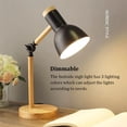 thumbnail image 4 of Advancent Luz de de lectura de con pantalla, lámpara de mesita de noche ajustable, herramienta de iluminación, dormitorio, sala de estar, Iluminación y accesorios Negro Luz calida, 4 of 6