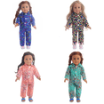 thumbnail image 6 of AmaMary 18 Inch Doll Pajamas Set – Cotton Two-Piece Sleepwear with Colorful Patterns for American Girl, Our Generation & My Life Dolls (Clothes Only), 6 of 6