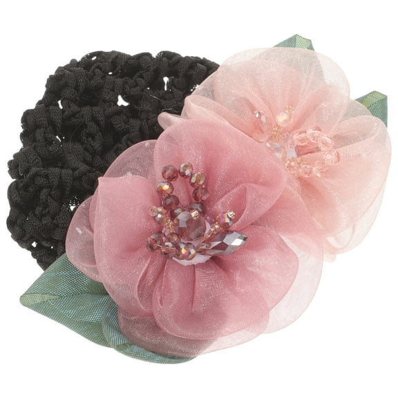 LABSERRON Hair Bun Cover Iron Material High Elasticity Ballet Hair Accessories 1Set for Beauticians Stewardesses