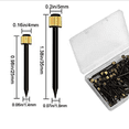 thumbnail image 5 of 100 piezas * 35 mm Kit para colgar cuadros Sujetador de marco de acero inoxidable Ganchos para colgar cuadros Ganchos para espejos para colgar cuadros Ganchos de pared para cuadros surtidos, 5 of 5