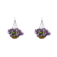 thumbnail image 2 of Advancent Decoración de lavabo colgante de hierro de primera calidad, flores y plantas de imitación de belleza duradera, cestas colgantes, Type8 NO8, 2 of 6