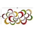 thumbnail image 4 of DecMode Multi Color Contemporary Spiral Crescent Moon Metal Wall Décor, 35"W x 20"H, 4 of 14