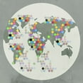thumbnail image 2 of PI Juvenile 15x15 White Modern Wood Framed Museum Art Print Titled - Globe II, 2 of 4
