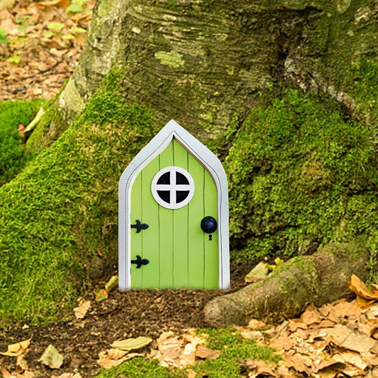 GRNSHTS Fairy Gnome Door Fairy Doors for Trees Outdoor Fairy Decor Yard Art  for Kids Gnome Home