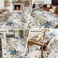 thumbnail image 5 of 5x8 Area Rugs for Living Room, Texas Stars Vintage Non Slip Area Rugs for Kitchen Bedroom Entryway, Navy Blue Beige Washable Carpet Runner Rug Floor Mats for Bedroom Home Decor Branches Berry, 5 of 9