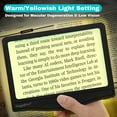 thumbnail image 4 of MAGNIPROS 5X Large LED Page Magnifier for Reading Magnifying Reader with 3 Color Lighting Modes & Anti-Glare Lens to Reduce Eye Strain-Perfect for Fine Print, Aging Eyes, Low Vision and Seniors, 4 of 12