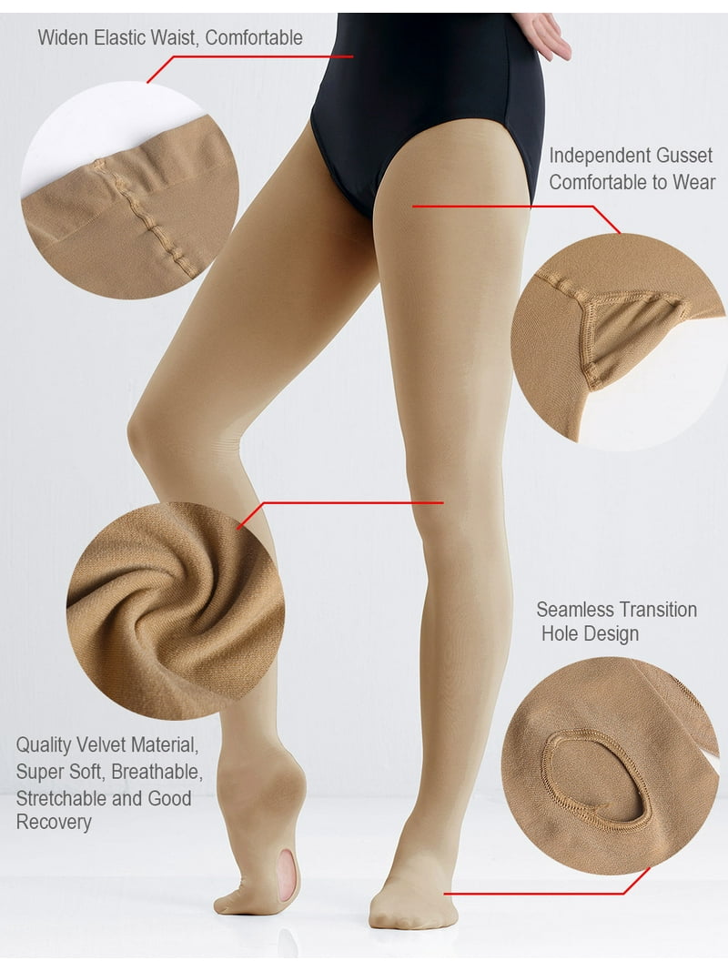 Footed Tights Walmart Tan Tights Soft Adult Dance Tights Tan Women