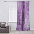 thumbnail image 3 of Purple Semi Sheer Curtains Drapes for Living Room,Bedroom,French Doors Window 63 Inches Long,Retro Oil Painting Modern Abstract Art Aesthetics Rod Pocket Chiffon Curtain Drapery Voile Drape Panel, 3 of 6