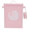 thumbnail image 1 of 1 Set of Cat Food Storage Container Cat Treat Container with Scoop Food Storage Tin, 1 of 3