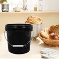 thumbnail image 4 of Cubo de plástico resistente con tapa, cubo de agua pequeño, botes de cereales de arroz, contenedor portátil con asa de 5l para uso doméstico, 4 of 6