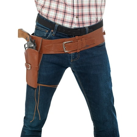 Single Holster with Belt Adult Costume Accessory