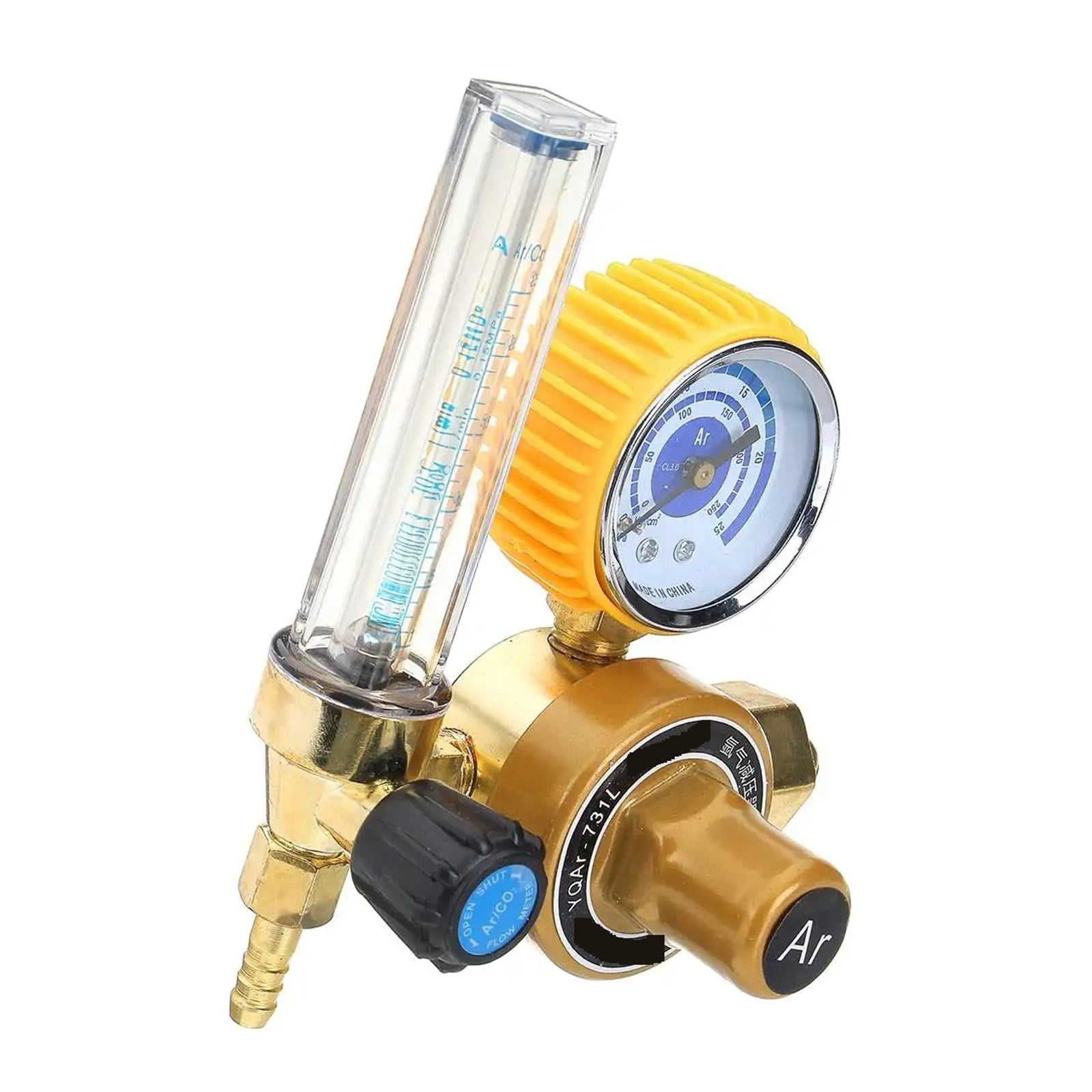 Pressure Reducer G5/8" 0-25Mpa Argon CO2 Mig Tig Flow Meter Gas Regulator Flowmeter Welding Weld Gauge Argon Regulator ,Durable Construction