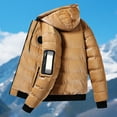 thumbnail image 2 of Reversible Hooded Jacket Heavy Duty Winter Coat With Detachable Lined Hood For Extreme Cold Weather And Warmth, 2 of 4