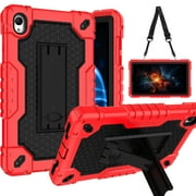 SOATUTO for Onn 8 inch Tablet Case (2024 Model 100135923) Built in Kickstand Hand Free Heavy Duty Protective Case for Onn 8 inch Gen 4 2024 Release Tablet (Red/Black)