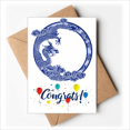 thumbnail image 1 of Chinese Culture Blue Dragon Wedding Cards Congratulations Greeting Envelopes, 1 of 3