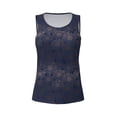 thumbnail image 4 of Xecao Sunflowers print women's scoop neck, loose-fit workout tank tops for the gym., 4 of 9