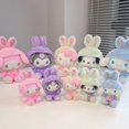 thumbnail image 2 of Sanrio-juguetes de peluche Kawaii Kuromi Cinnamoroll My Melody, Hello Kitty, peluche suave, Anime, regalos para amigos y niños, 2 of 4