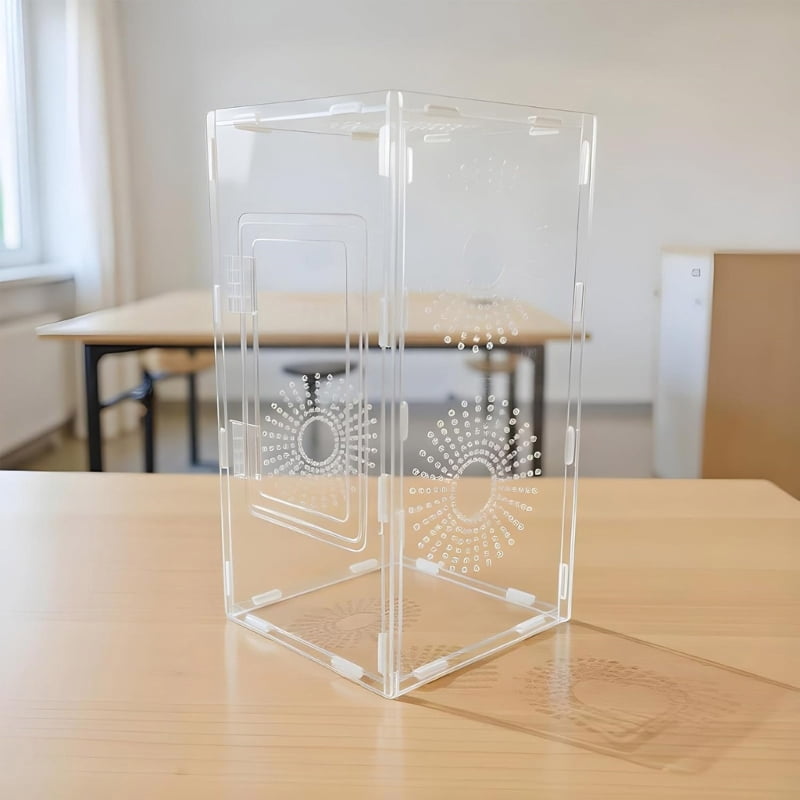 Zecic Clear Observation Terrarium Pet Enclosure Tanks For Jumping Spiders Mantises
