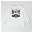 thumbnail image 4 of Women's Gameday Couture  White Las Vegas Raiders Swift Strike Essential Oversized Long Sleeve T-Shirt, 4 of 4
