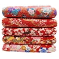 thumbnail image 3 of Conjunto de 5 telas acolchadas cuadradas, paquetes de tela transpirable resistente, estilo japonés para manualidades en el hogar, para hacer tu, 3 of 9