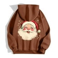 thumbnail image 4 of WILLBEST Sudadera Larga para Mujer, con Estampado Navideño, Cremallera, Manga Larga, Bolsillo y Cordón Ajustable Mediana, 4 of 8