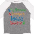 thumbnail image 4 of Inktastic Iowa Grandma Grandpa Loves Me Boys or Girls Long Sleeve Baby Bodysuit, 4 of 5