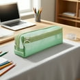 thumbnail image 5 of Cute Mesh Pencil Case with Multiple Compartments, Large Capacity Zipper Storage Bag for Stationery Organization, Lightweight and Portable Design, 5 of 5